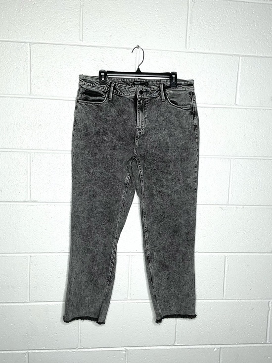 Simply Vera Vera Wang Denim - < Simply Vera Vera Wang Charcoal Acid Wash Relaxed Straight Jeans >